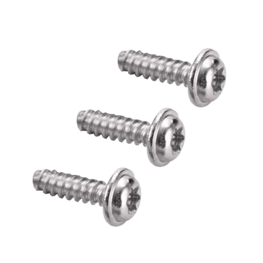 PWB ST2-2.6-3-4-5mm M2 M2.5 M3 M4 M5 304 스테인레스 스틸 Torx 팬 슬롯 형 둥근 머리 셀프 태핑 플랫 테일 와셔 나사 볼트