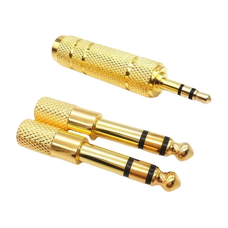 Premium Audio Adapter: 6.35mm Male to 3.5mm Female Converter for Earphones and Amplifiers