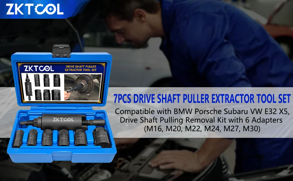 7-teiliges Antriebswellen-Abzieher-Set für BMW Porsche Subaru Volkswagen E32 X5, 7-teiliges Antriebswellen-Abzieher-Entfernungsset – Detail 1