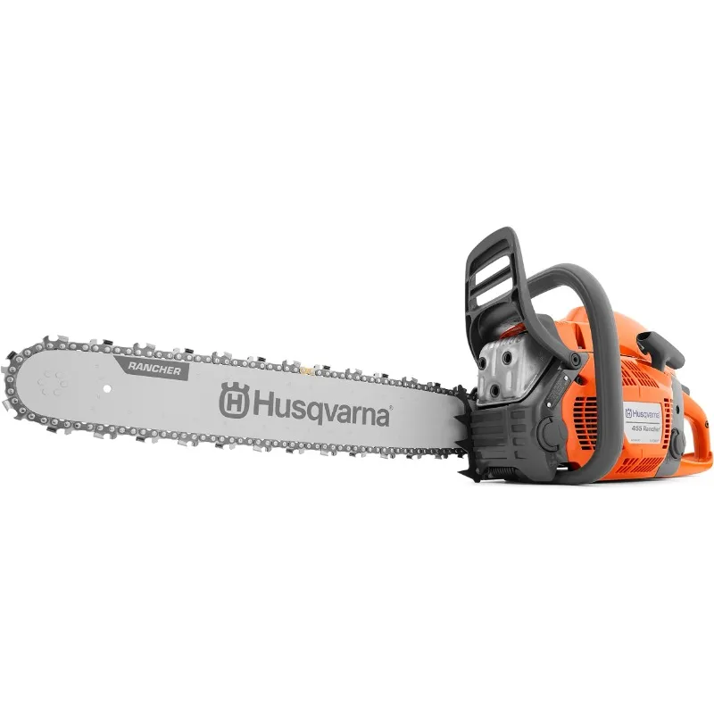 

455 Rancher Gas Chainsaw, 55-cc 3.5-HP, 2-Cycle X-Torq Engine, 20 Inch Chainsaw with Automatic Oiler, For Wood Cutting, Tree