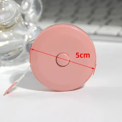 Compact Mini Portable Leather Tape Measure - 60/79 Inch Flexible Ruler - 2m (Pink)