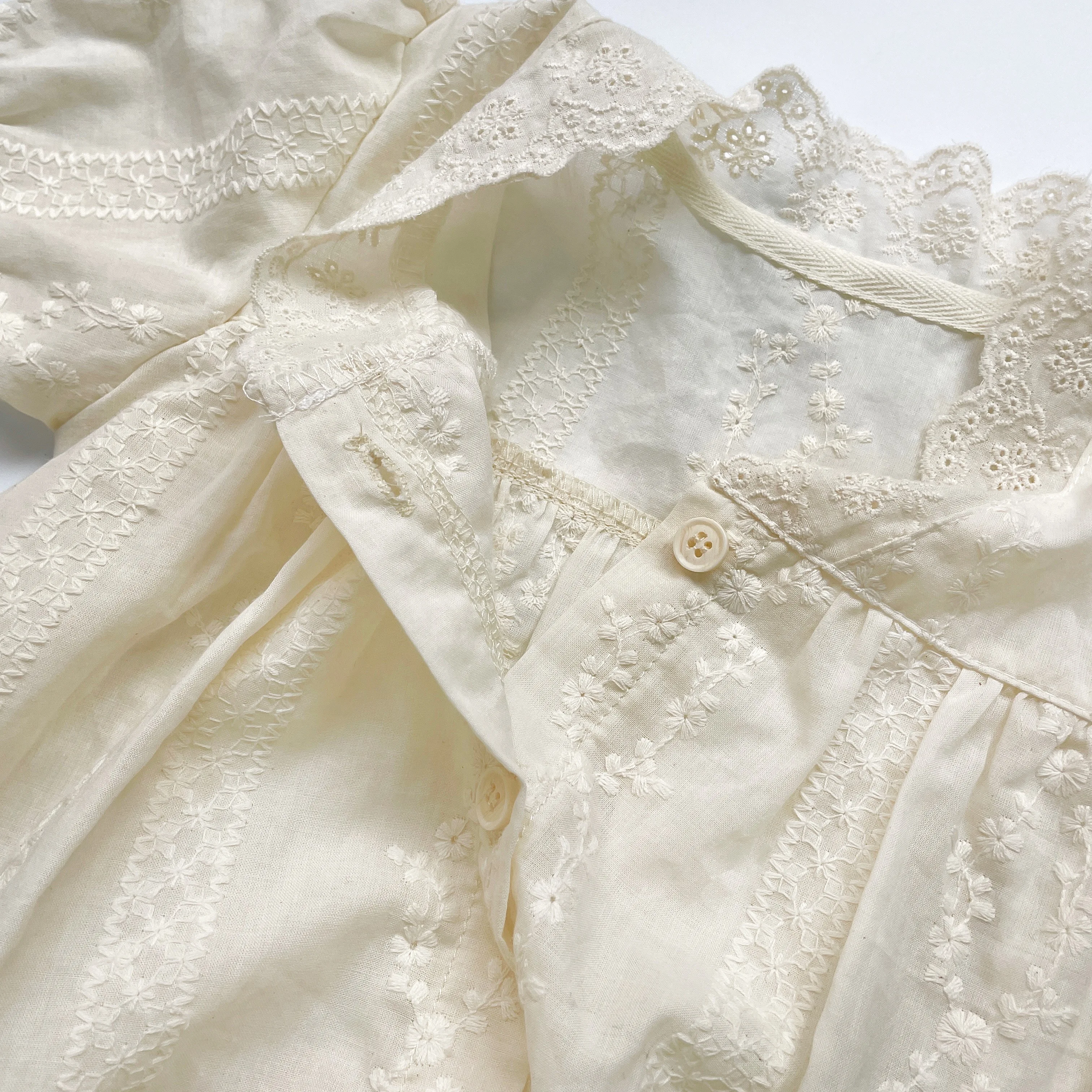 FLM Summer Baby Romper Short Sleeves Princess Lace Collar Solid Color Baby Bodysuit Thin 0-2 Years Old