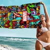 Avengers Marvel Logo Anime Beach Swimming Towel Soft Absorbent Washcloth Children's Gifts for Kids Travel Camping Gym 6