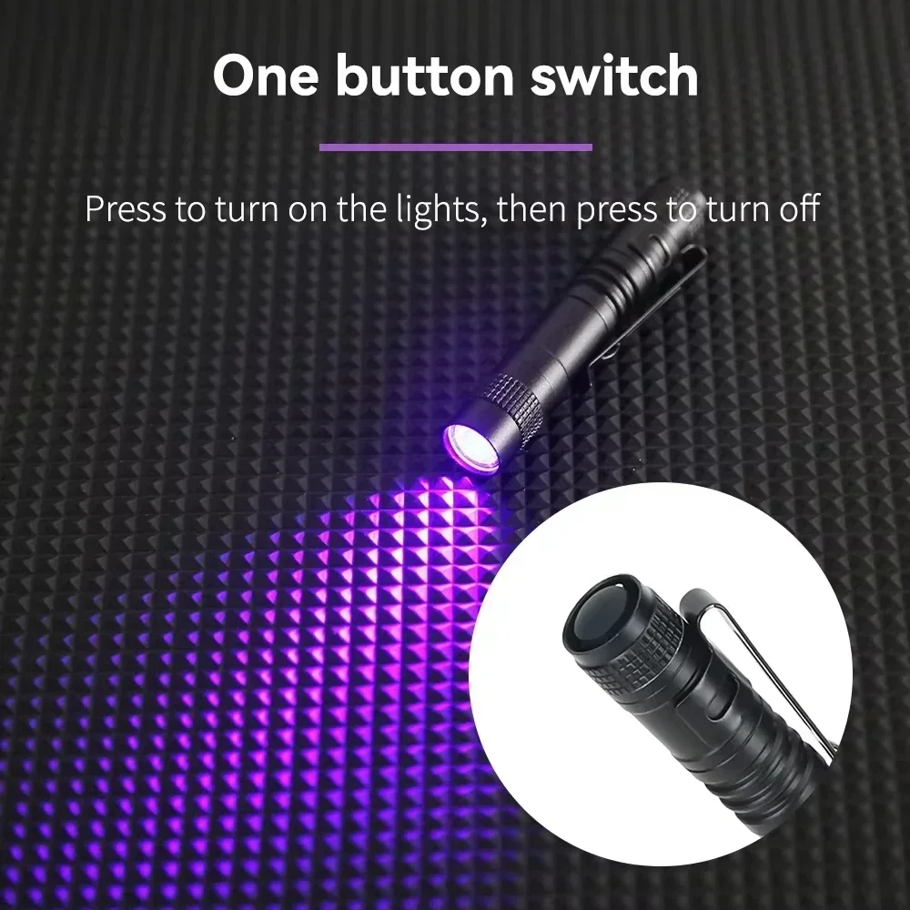  slider image of 395nm UV Pen FLaslight,Blacklight
