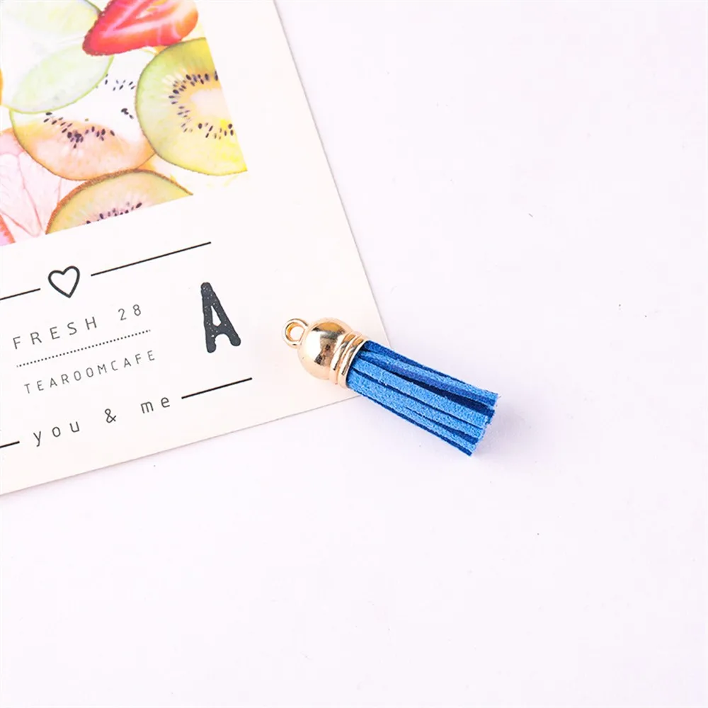 Tassel Fringe Tassel Accessories Leather Tassels 10/50pcs 38mm Metal Rose Gold Silver Cap Leather Tassels For DIY Jewelry Making