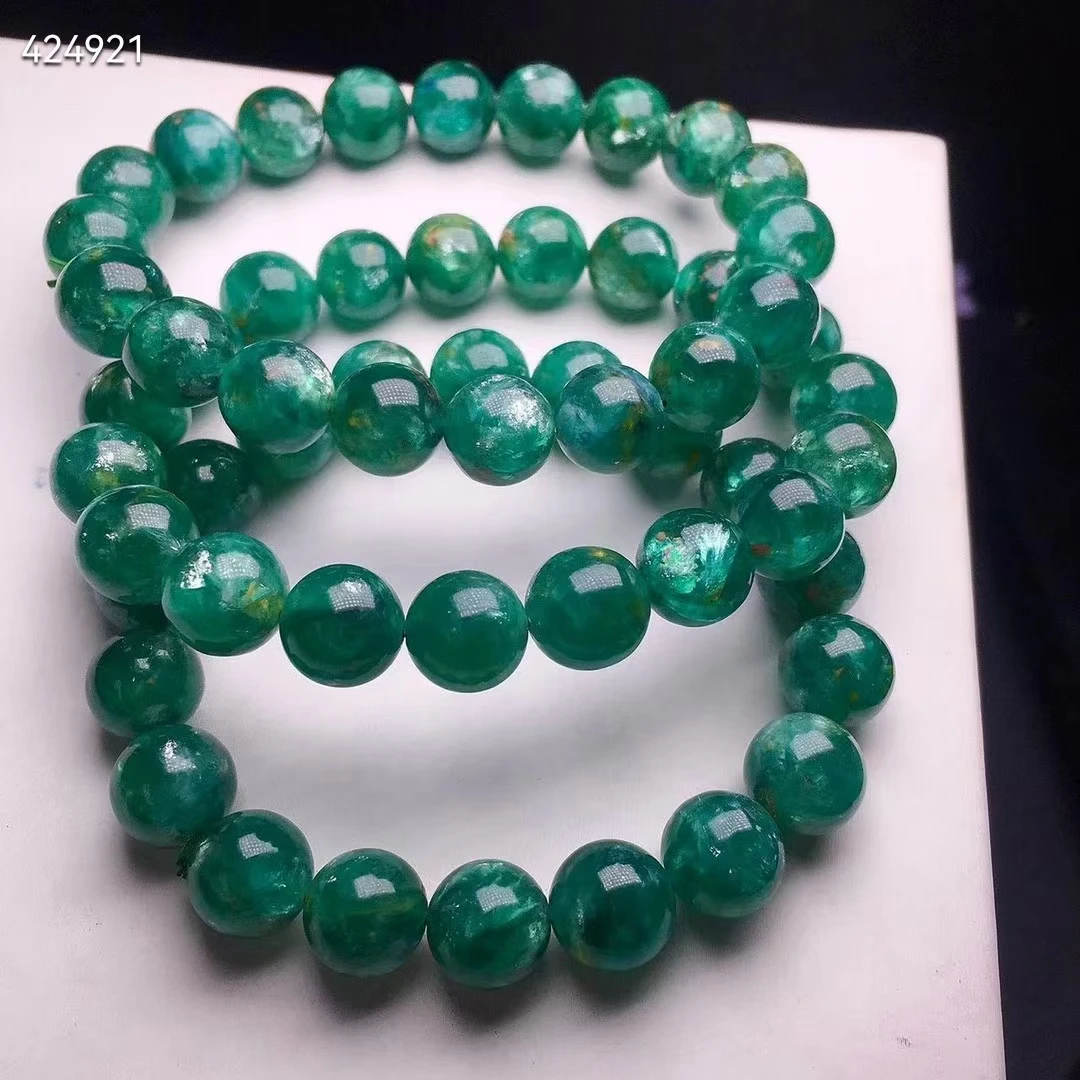 

Natural Green Emerald Round Beads Bracelet 9mm 10mm 11mm Gemstone Women Men Green Emerald Fashion Rare Jewelry AAAAAAA