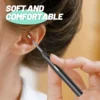Visual Ear Spoon Head Earbuds Plugs Professional Earwax Cleaner Scoops Removal Replaceable Silica Gel 6