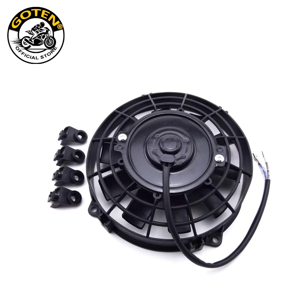 Goten 12V 80W Performance Radiator Cooling Fan For Chinese Quad ATV UTV Go Kart Buggy