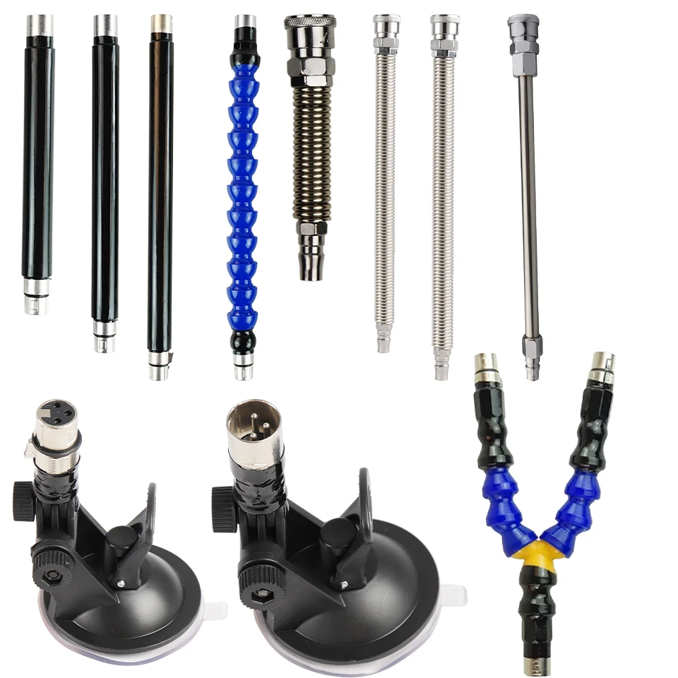 Fredorch Bendable Spring Skeleton Extension Rod Quick Connector for Dildo and Masturbator 3XLR Sex Machine Accessory 15-30cm