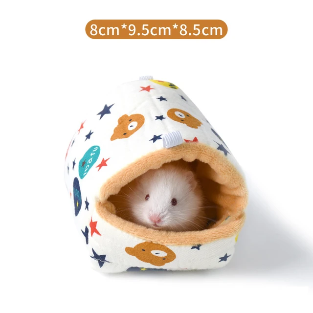 Hamster Cage Soft Warm Bed Pet Rat Hammock Pig Squirrel Winter House