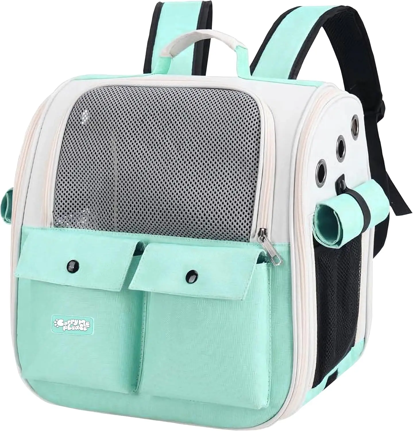 Teal Airline-Approved Backpack Pet Carrier – Travel Bag for Cats & Small Dogs (Up to 22 lbs)