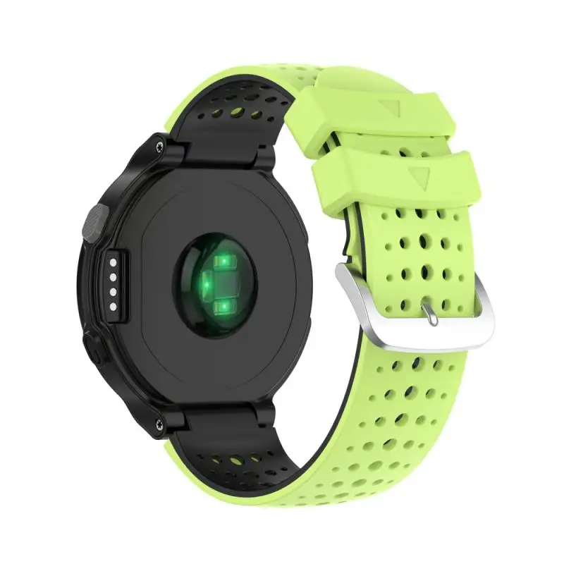 

Умные аксессуары силиконовый браслет 22 мм для Garmin Forerunner ремешок для часов силиконовый ремешок стальная кнопка двойной цвет