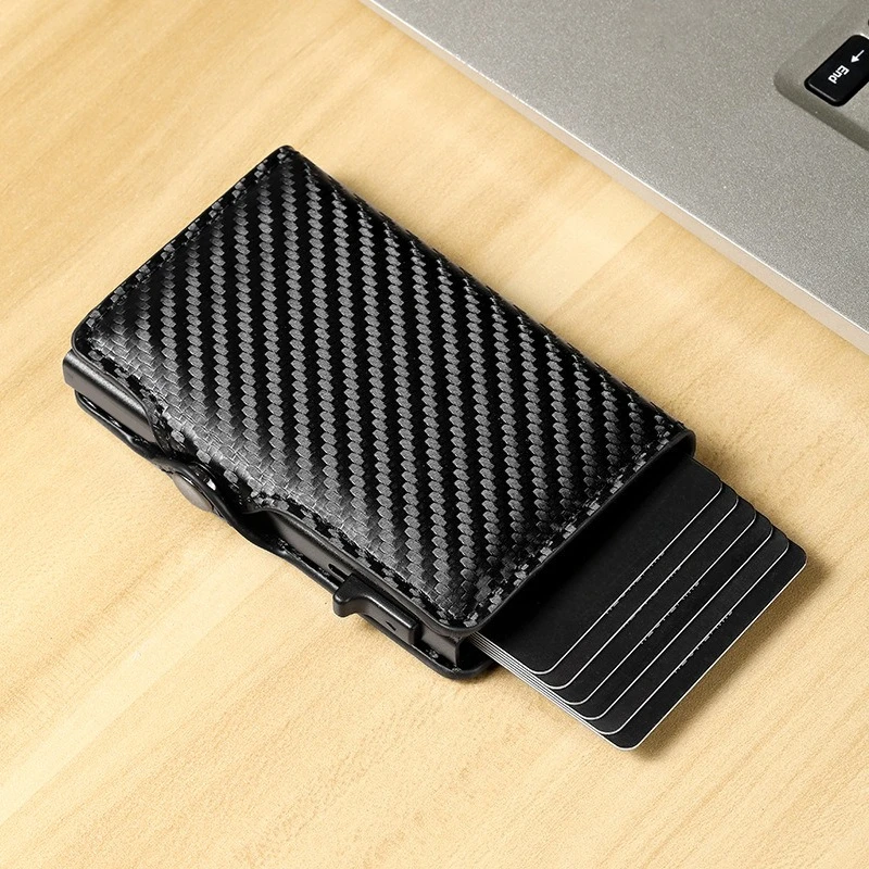 Sleek Carbon Fiber RFID-Blocking Minimalist Wallet