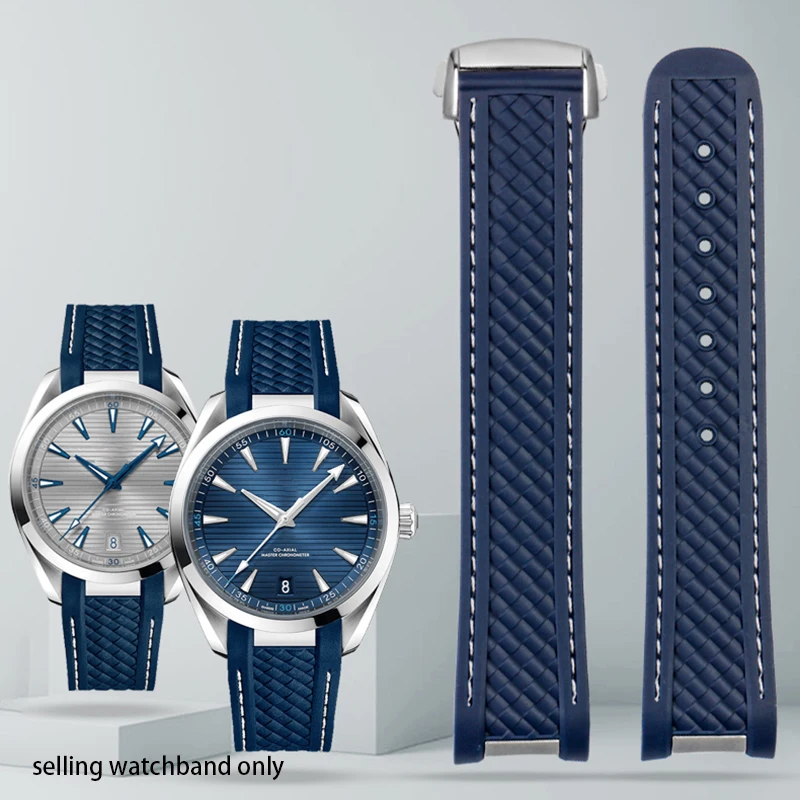 Cinturino Per Omega Seamaster 300 At150 De Ville Speedmaster Cinturino In Gomma Siliconica Morbida Accessori Per Orologi Cinturino Per Orologi