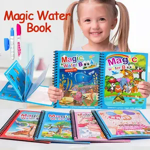 Magic Reusable Kids Water Drawing Book  Children Books Paint Magic Water -  Hot Magic - Aliexpress