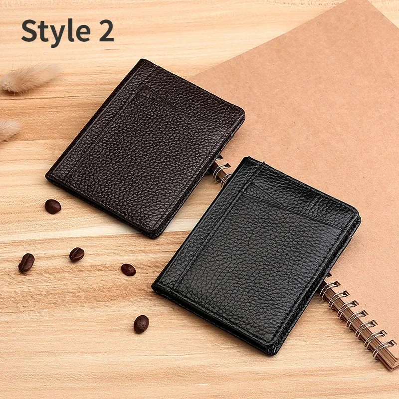 Leather wallet Crocodile Skin Men Small Zipper Short Credit Card Holders Coin Pocket Purse