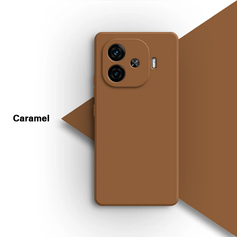 Vibrant Candy Color Soft Silicone Phone Case - Durable Liquid Silicone Back Cover