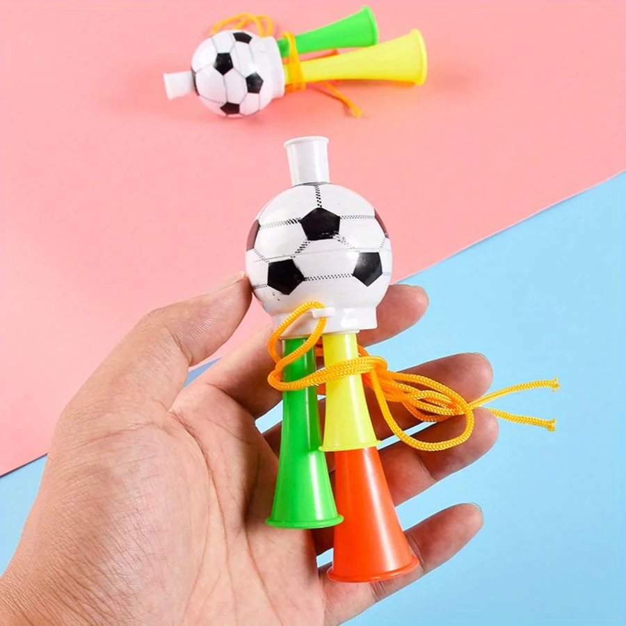6 Pcs Game Cheering Props Football Horn Toy Soccer Playthings Set Noise - View #2