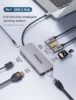 Forida USB Hub C 10Gbps Hub 9 IN 1 Docking Station RJ45 HDMI 4K30Hz 100PD Charging SD/TF Solt Adapter for Laptop Macbook 1