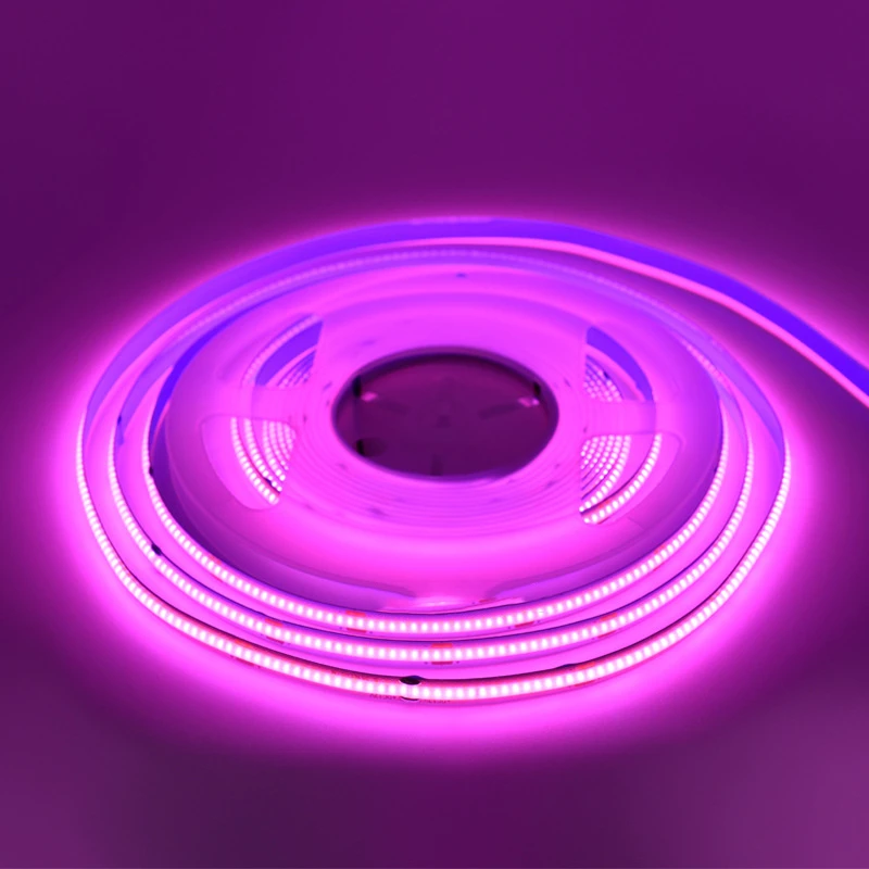 High-Density Colorful COB LED Strip Light - 8mm Flexible RA95