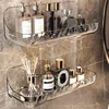 Acryli Bathroom Shelf No Drill Organizer Shower Storage Rack Washstand Cosmetics Storage Rack Wall Mounted Toilet Shampoo Holder 1