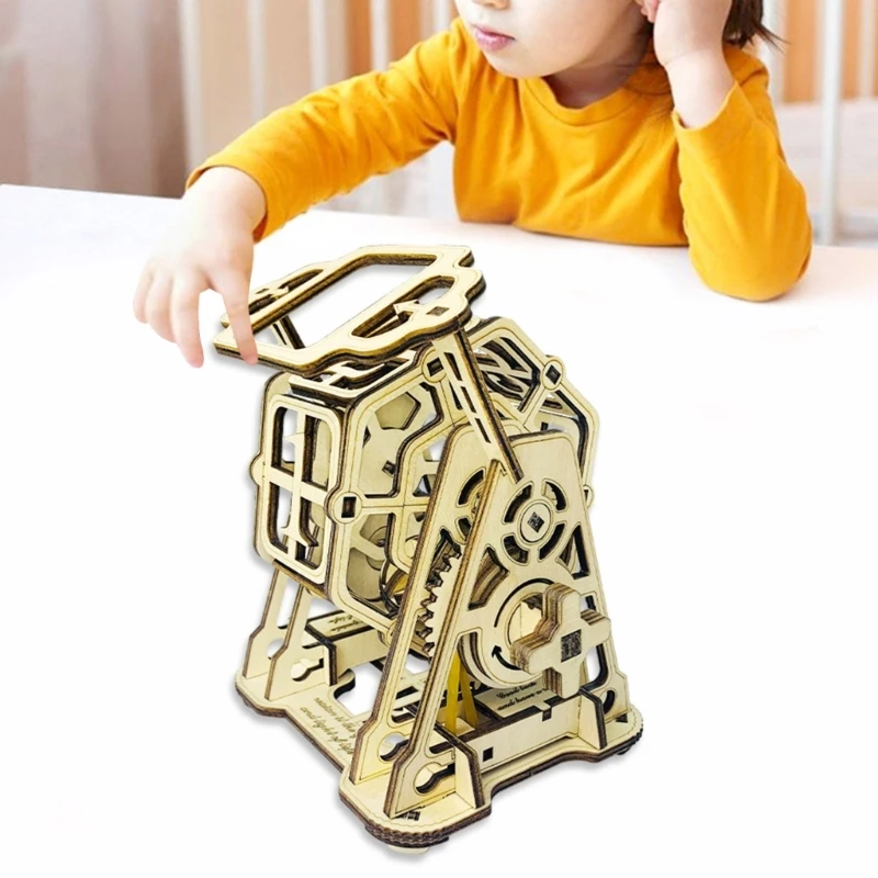 

Уникальная механическая модель для игры в кости, вращающееся колесо, сделай сам, сборка для подростков, подарки на день набор