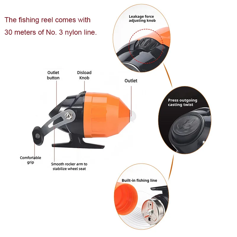 Ultra-Light Lure Rod & Casting Reel Fishing Set for Beginners 4