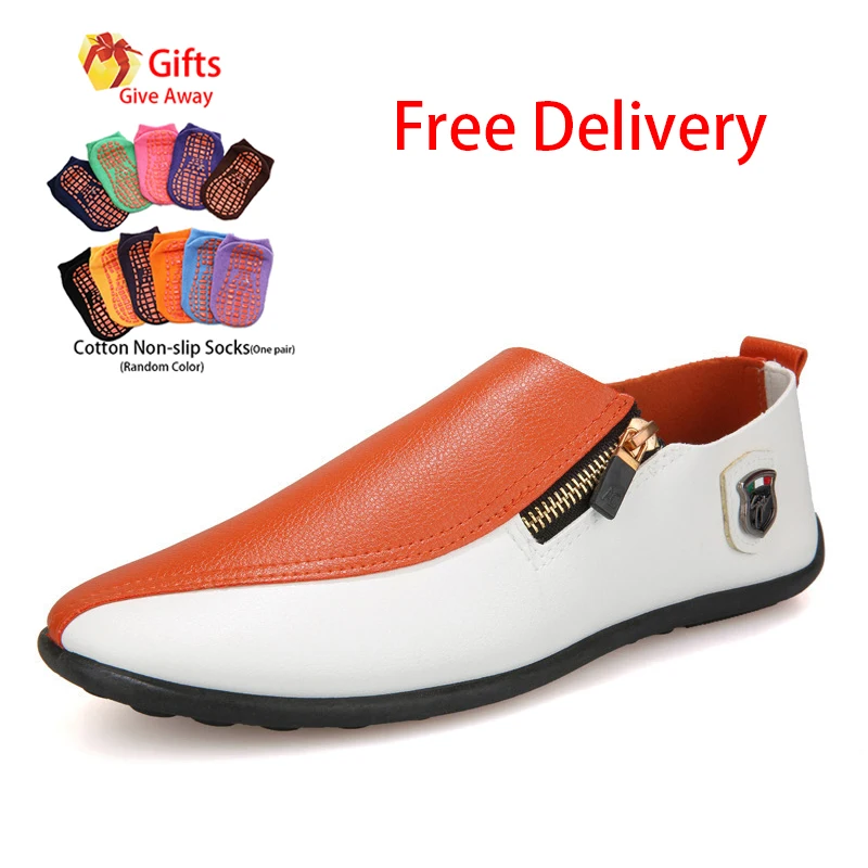 2022 Spring Men's Shoes Slip on Beanie Breathable Korean Casual Walking Leather 39-44 Size Zapatillas Hombre |
