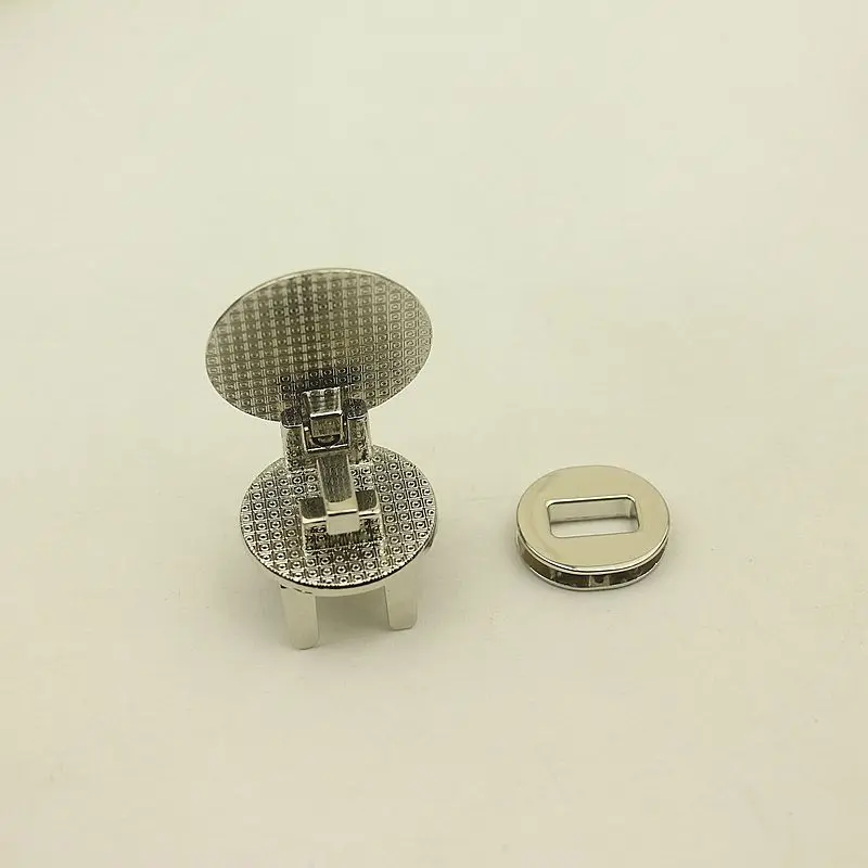 10Pcs 35mm Round Metal Locks for Bag Handbag Twist Turn Lock Snaps Clasp For DIY Replacement Repair Purse Closure Accessories