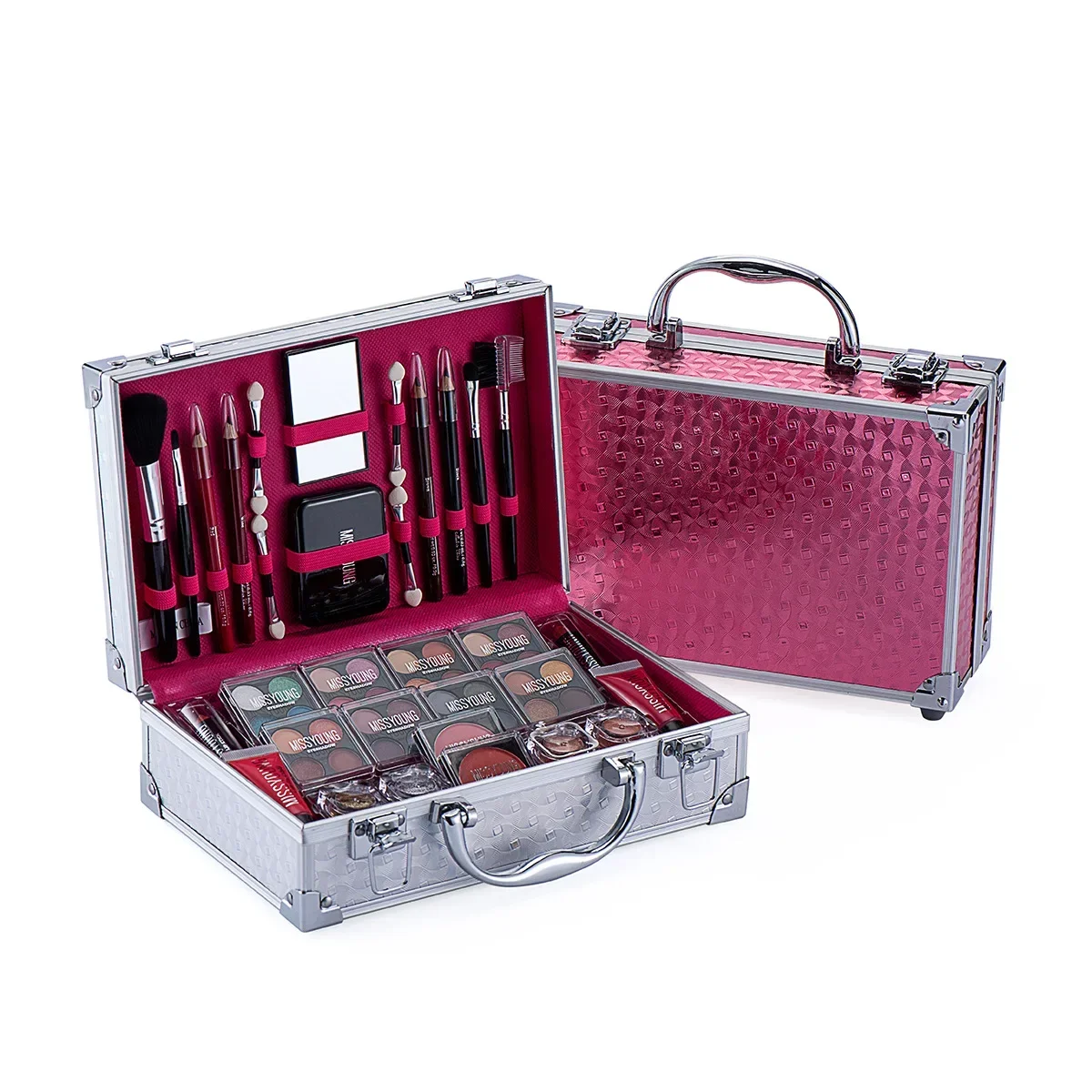 56Pcs Makeup Set Full Professional Makeup Kit Eyeshadow Lipstick Beauty Combination Gift Box Christmas Present Artists