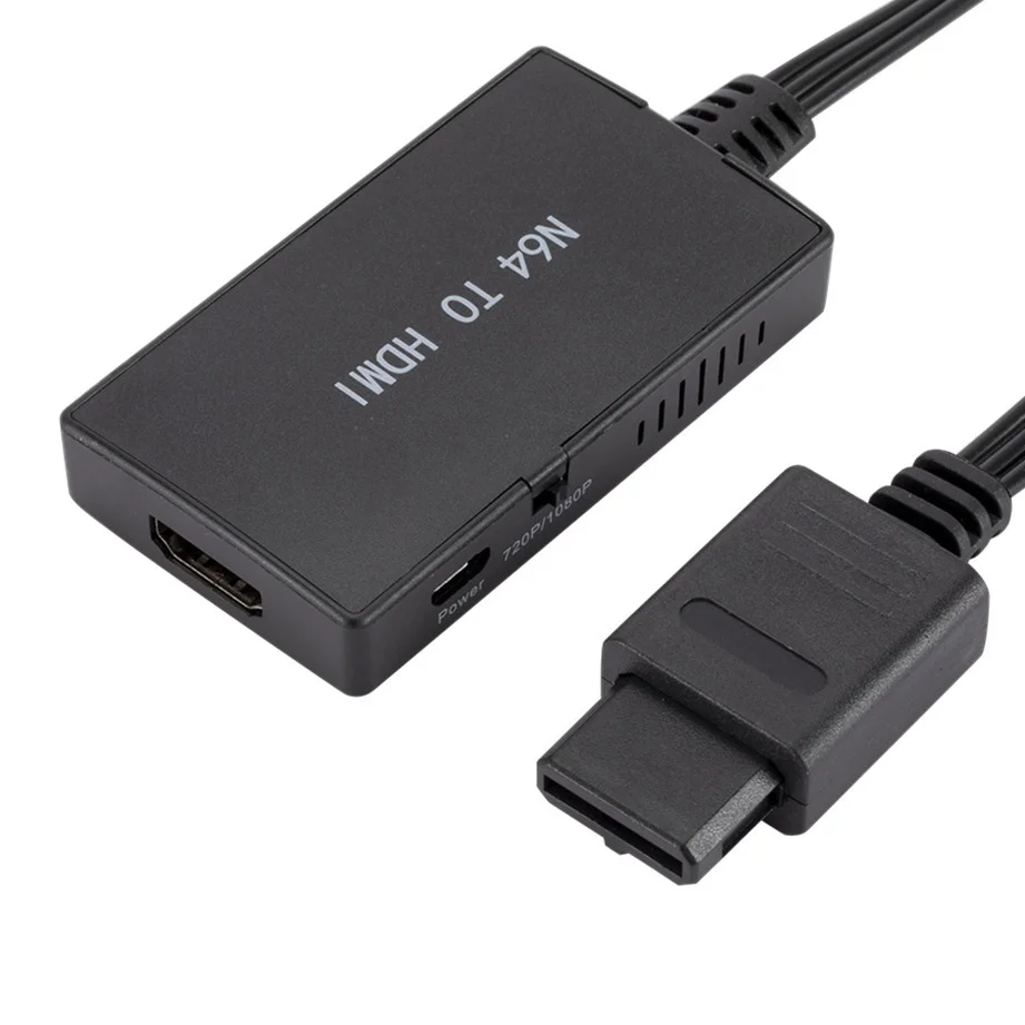 

50Pcs/Lot 1080P HD N64 To HDMI Converter HD Link Cable For N64/GameCube/SNES Plug and Play 1080P Nintendo 64 To HDMI Converte