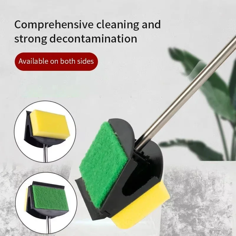 Fish Tank Cleaning Brush Long Handle Double-sided Aquarium Cleaning Tool