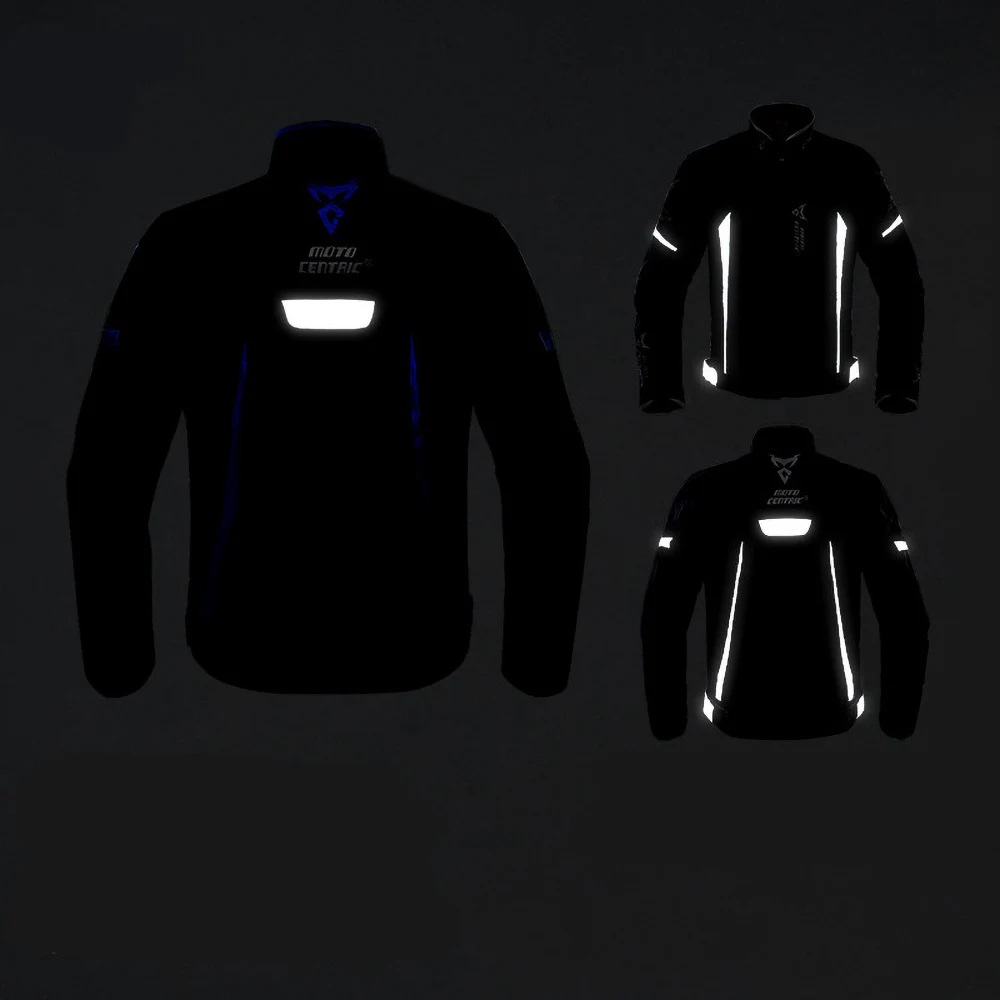 Men Motorcycle Racing Jacket Body Protectors Motorcycle Reflective Clothing Motorcycle Jackets  Removable Warm Linin
