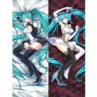 Anime Action Figure Miku Japanese Anime Dakimakura Hugging Body Pillowcase Pillow Case Long Cushion Cover Peach Skin/ 2way Gift 1