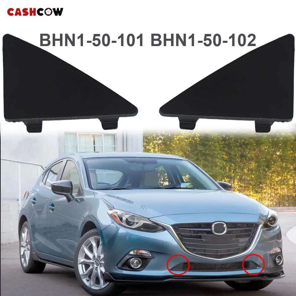 Car Front Bumper Triangle Trim Cover Cap Replacement Right Left Lower Grille For Mazda 3 Axela 2014 BHN1-50-101 BHN1-50-102 car bumper cover
