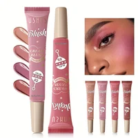 USHAS 4 Color Long-lasting Liquid Blush Facial Contouring Lightweight Soft Multi-Use Cream Blush Waterproof Facial Blush Stick 1