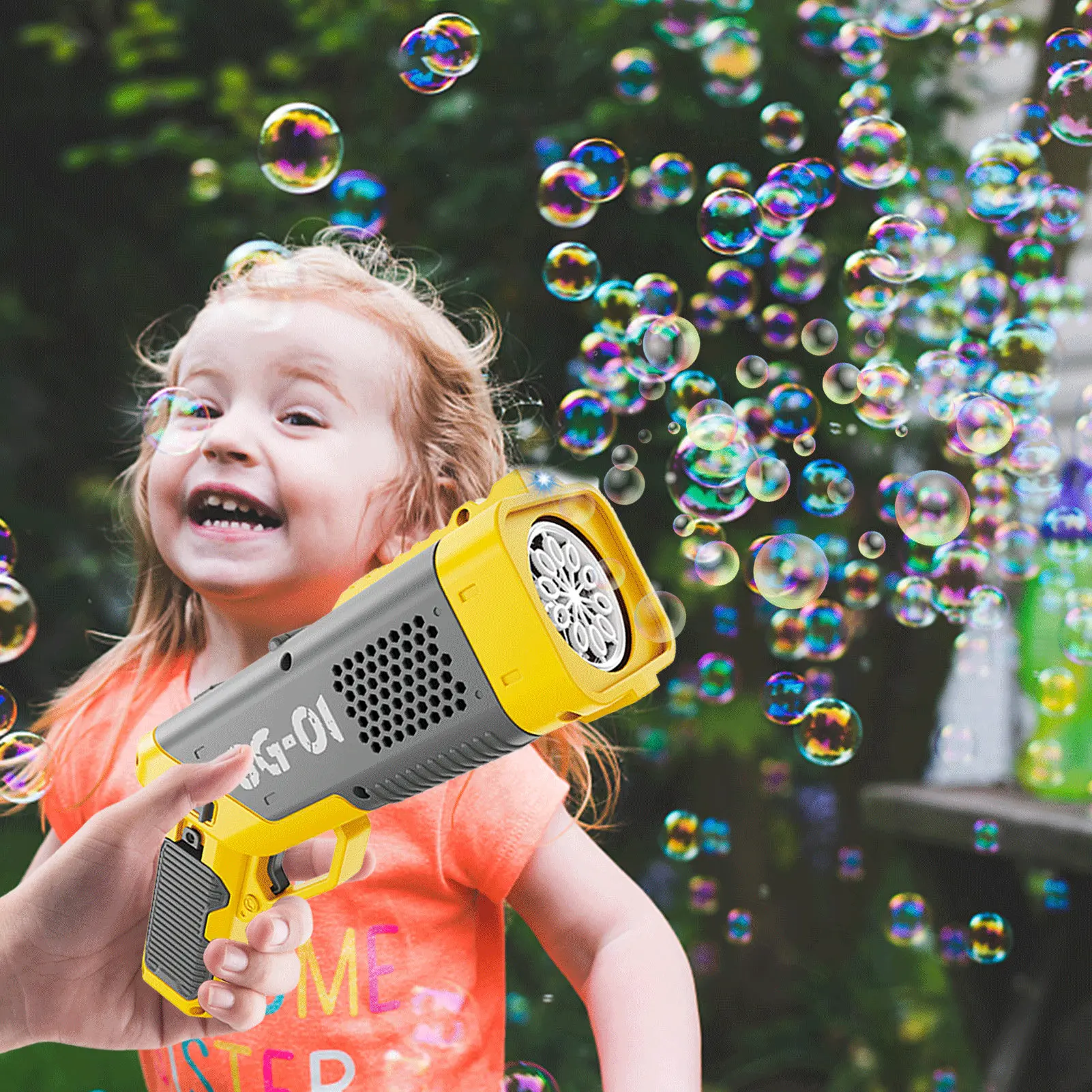 Bubble Maker Outdoor Automatic Bubble Blaster Toys For Toddlers Girls