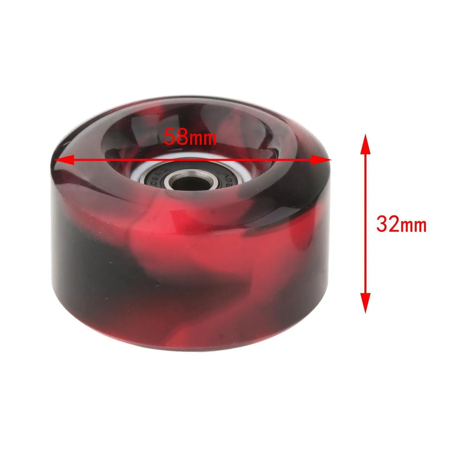 8 Double-Row Roller Skate Wheels with Bearings PU Wheels Skating Accessories