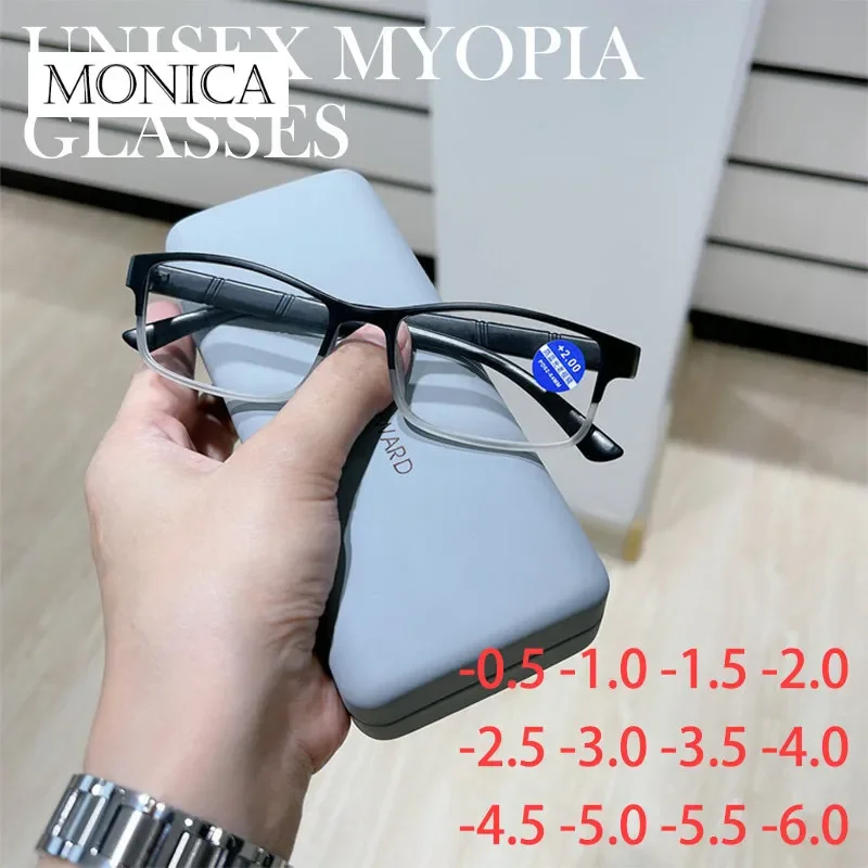 Half Metal Frame Nearsighted Glasses Unisex Myopia -0.5 -1 -1.5 -2 -2.5 -3 -4 -5 -6 Finished Products Number Degrees myopia glasses