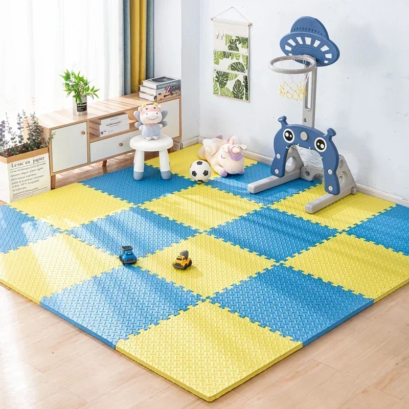 Children's Floor Mat, EVA Bedroom Soft Carpet, Foam Waterproof And Non-slip, Baby Stitching Game Mat, Home Living Room Decoration, floor mat kids carpet plush play mat