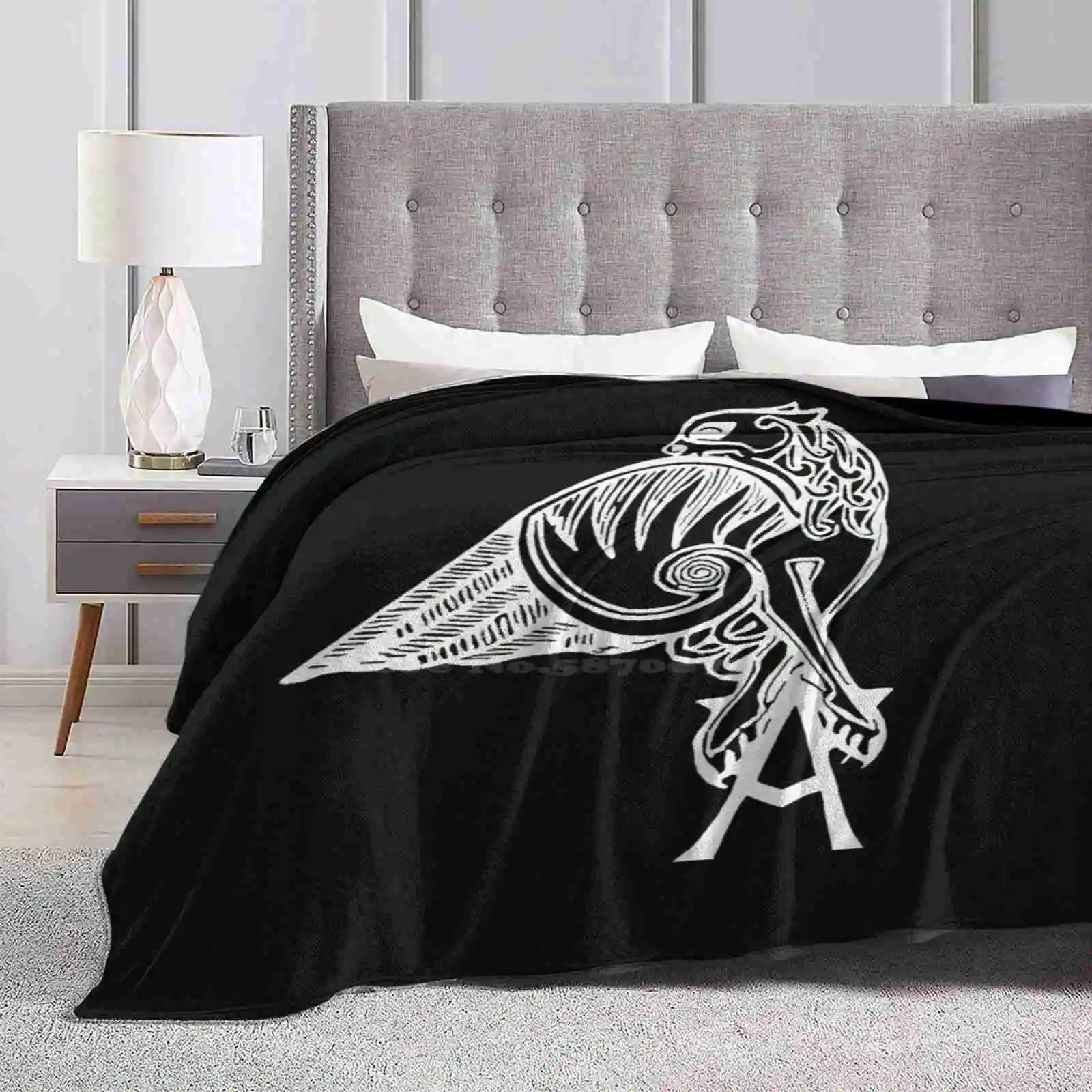 Buffy The Vampire-Angel'S Tattoo (Bianco) Soft Warm Throw Coperta Buffy The Vampire Angels Tattoo Angel Tattoo Grip