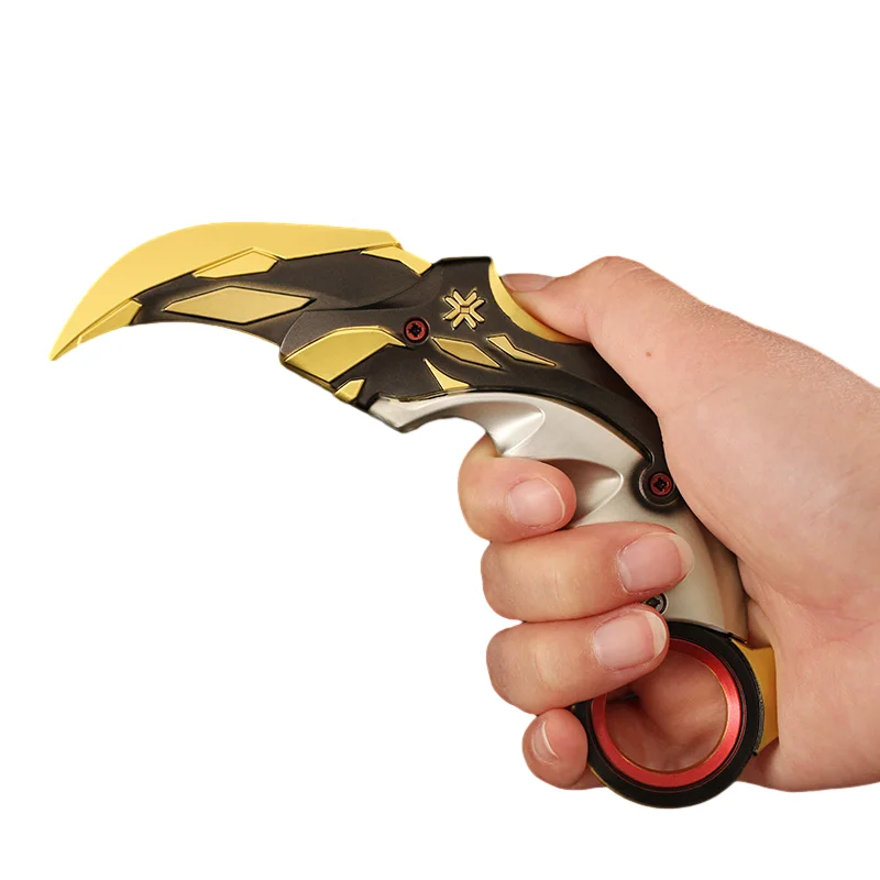 Valorant Melee Reaver 16cm Karambit Champions 2021 Claw Knife Metal Butterfly Knife Game Model Japanese Katanas Real Swords Toys 5