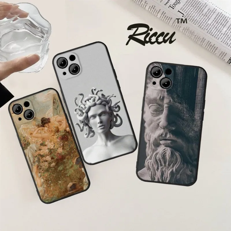 FOR IPhone 14 Greek Mythology Digital Phone Case FOR IPhone 15 13 11 12