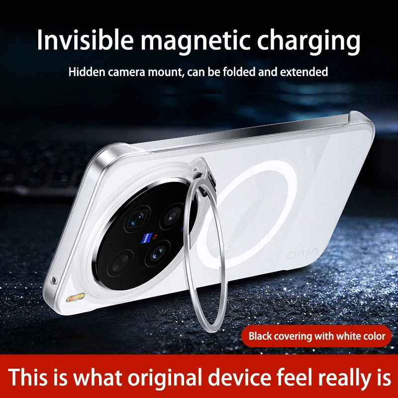 Luxury Magnetic Transparent Phone Case with Ultra Lens Protection and Magsafe Compatibility