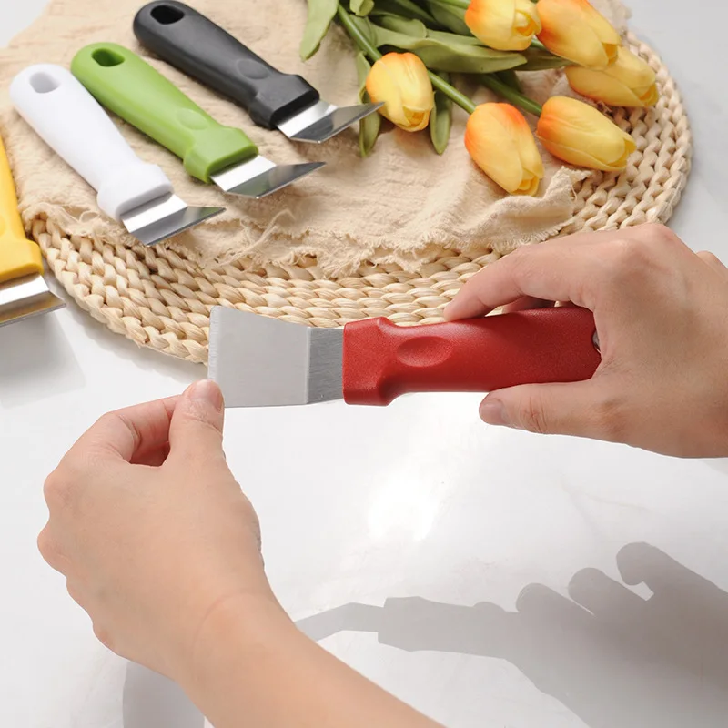 Kitchen Grease Shovel Refrigerator Defrosting Shovel Stainless Steel Lampblack Cleaning Knives Range Hood Cleaning Tool Scraper