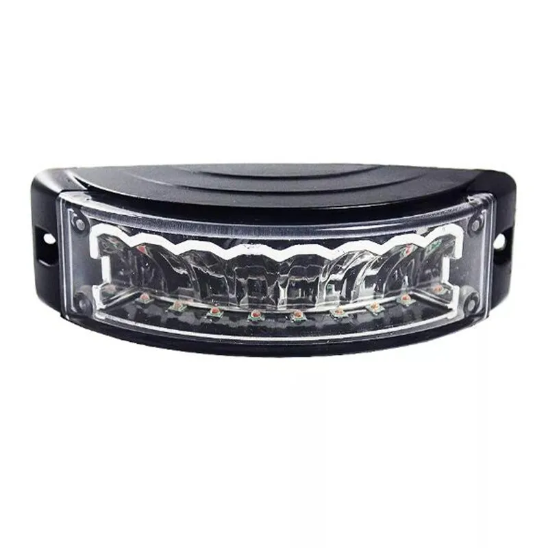 8W Led Car surface mount Warning light with bracket,16 flash,Grille