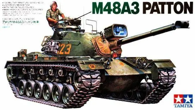 

Tamiya 35120 1/35 Scale Military Model Kit U.S M48A3 Patton Medium Tank