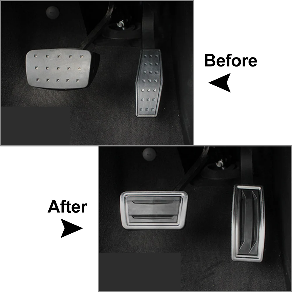 Stainless Steel Car Brake Gas Pedals Cover For Cadillac XT4 XT5 XT6 For Chevy Traverse