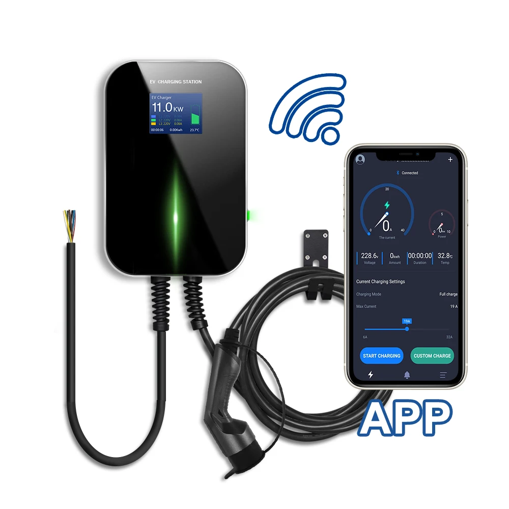 

3,6 кВт приложение Mode3 AC EV зарядная станция для электромобиля