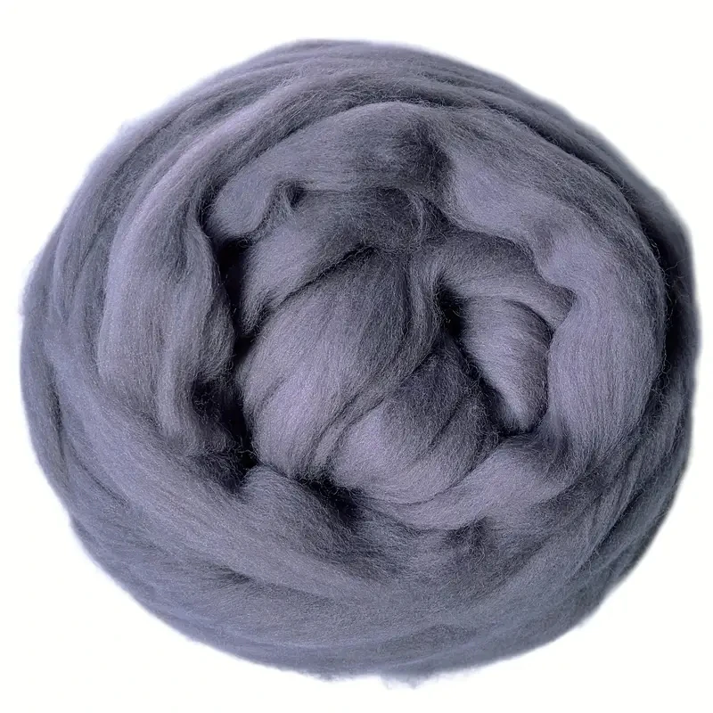 thumbnail image 1 of Para kit de fieltrado con aguja, lana de merino mezclada de 100 g, lana para fieltrar con aguja, parte superior de lana teñida a mano, lana de merino natural mezclada, 1 of 5